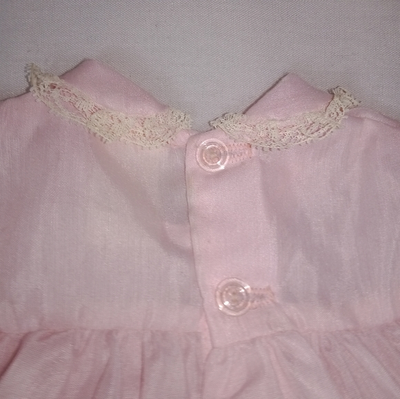 Vintage Aldenette Baby Dress Pink Layered Size 9MO - Picture 11 of 13